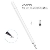 Capacitive Stylus Pen for Touch Screens, High Sensitivity Pencil Magnetism Cover Cap for iPad Pro/iPad Mini/iPad Air/iPhone Series All Capacitive Touch Screens (White)