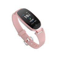 Fitness Tracker,Women Smart Fitness Watch, Heart Rate Monitor Smart Bracelet IP67 Waterproof Smart Bracelet with Health Sleep Activity Tracker Pedometer for Smartphone (Rose Gold+H)