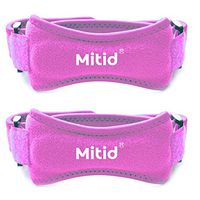 Knee Strap 2 Pack Knee Patella Support Brace for Running, Soccer, Basketball, Hiking, Jumpers Knee, Tennis, Tendonitis, Volleyball & Squats (Pink)