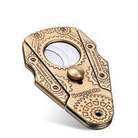 Jstyal968 Yalztc-zyq16 Cigar Scissors Cigar Cutter Genuine Portable Stainless Steel Cigar Scissors Thickening Gift (Color : Gold)