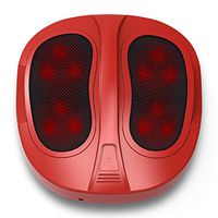 Foot Massager Shiatsu Foot Massage Machine with HEA, Adjustable Kneading, Open-Type Intelligent Massage Foot Massage Machine, Deep Massage Home & Office Use for Relax and Therapy (Color : Red)