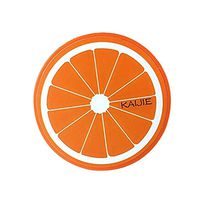 Creative Fruit Contact Lenses Cases with Orange Pattern Lenses Holder, 7x7x2cm