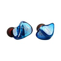 FINME TRN IM1 EarHIFI Eight-Unit Ring Iron Headphones Phone Subwoofer Wired No Mic (Blue)