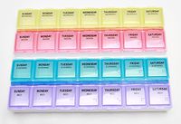 Ezy-Dose Deluxe Medtime Planner 7-Day Pill and Medication Organizer, 6-pack