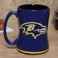Baltimore Ravens 15 Ounce Sculpted Logo Relief Coffee Mug