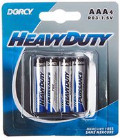 Dorcy 41-1504 Heavy Duty Batteries AAA, 4-Pack