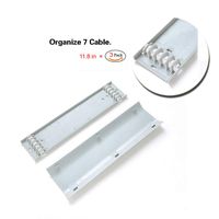 TV Cord Cover 3Pack Conceals Cables Flat Screen Wall Mount TV Cable Concealer Raceway Kit to Hide Cables (White)