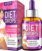 Diet Drops with L-Carnitine - Made in USA - Most Effective Fat Burner - 100% Natural Appetite Suppressant & Metabolism Booster - Weight Loss Drops with L-Arginine, L-Glutamine & Garcinia Cambogia