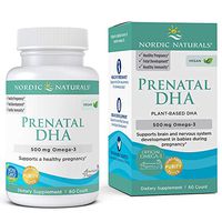 Nordic Naturals Vegan Prenatal DHA - Vegetarian Prenatal DHA Supplement Supports a Healthy Pregnancy and Optimal Brain Development in Babies*, 60 Count