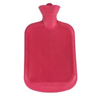JOUDOO Classic Rubber Intensification Hot or Cold Water Bag for Pain Relief and Comfort - 58OZ (1700ml) (Pink)