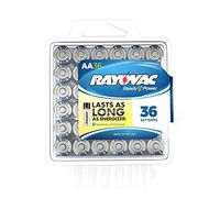 RAYOVAC 815-36PPF Alkaline Batteries Reclosable Pro Pack (AA, 36 pk)