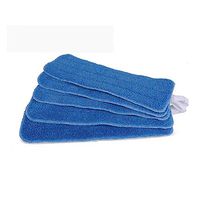 Huiaway 18 Inch Microfiber Velcro Flat Mop Pad Refills for Dry or Spray Mops, Replacement Heads Fit All 15" to 18" Bona, Libman, O-Cedar (5 Pack)