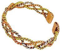 Solid Copper Womens Magnetic Cuff Bracelet Delia Small with Gift Box