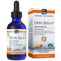Nordic Naturals Pro DHA Infant Liquid - Arctic Cod Liver Oil with 350 mg EPA, 485 mg DHA, and 300 IU Vitamin D3, Supports Healthy Neurological, Musculoskeletal, and Nervous System Development*, 4 oz.