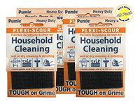 Pumie Flexi-Scour - Bulk Saver Pack of 48 - Flexible Scrubbing Screen for Household Cleaning, 5.5" x 4", Abrasive Grit Cleaning Screen, Clean Grills, Remove Carbon, Rust and Scale, Pack of 48