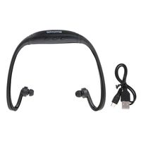 Cugap BS19C Wireless Earbuds Bluetooth Headphones Sports-V3.0 + EDR,Support with 8GB TF/Micro SD Card,HD Stereo Sweatproof for Gym Running Workout Battery Noise Cancelling Headsets (Black)