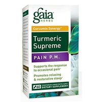 Gaia Herbs Turmeric Supreme Pain P.M, 60 Ct (3 pack)