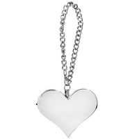 Personal Alarm, Attack Alarm,130DB Heart Shape Personal Security Alarm Keychain Emergency Self Defense Siren(Silver)