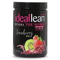 IdealLean BCAA for Women ‐ Amino Acids for Women | Maximize Fat Burn & Lean Muscle Growth | Aids Weight Loss | Post Workout Recovery Drink | 0 Calories, 0 Sugars, 0 Carbs | Strawberry Kiwi | 12 oz.