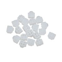 uxcell 20Pcs RJ11 Clear Silicone Anti-dust Stopper/Plug for Protect Data Port Of PC