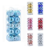 Shatterproof Christmas Balls, Mosunx Christmas Tree Ball Ornaments Decorations for Xmas Trees Wedding Party Home Decor, Tree Ornaments Hanging String Included (Rose Gold, 30Pcs - 3 Different Size)