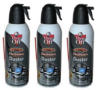 Dust-Off Disposable Compressed Gas Duster hqtkMvt, 12 oz Cans, 3 Cans