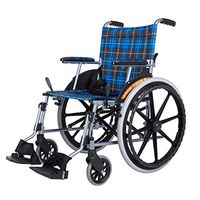 FLYSXP Ultra-Light Folding Home Elderly Disabled Trolley Aluminum Manual Wheelchair Wheelchair