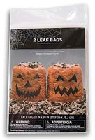 Spooky Town Creepy Pumpkin Face Leaf Bags - 2 Bags