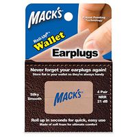 Macks Roll-ups Wallet Earplugs, 4-Count (Pack of 3)
