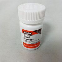 Travel Sickness Chewables 25MG 100 Count per Bottle