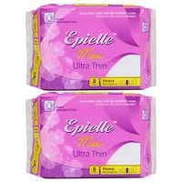 Epielle Max Ultra Thin Feminine Care-Heavy-8ct (2 Pack)