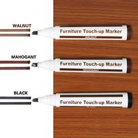 3 Pieces Wood Furniture Repair Pen Marker Pen Kit Scratches Restore Set Wax Scratch Filler Remover Repair Fix