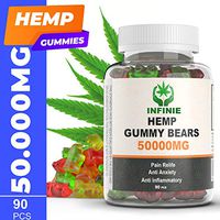 Premium Hemp Gummies – 50,000 MG – 555 MG Hеmp in Each Gummy – All Natural Ingredients - Relief for Stress, Inflammation, Sleep, Anxiety, Depression – Vitamins & Omega 3,6,9 – Made in The USA - 90 pcs