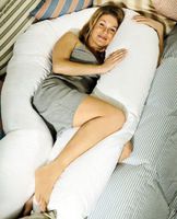 Moonrest - Firm U Body Pillow Full Support and Comfort Pregnancy Pillow W/Cover