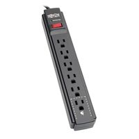 Tripp Lite 6 Outlet Surge Protector Power Strip, Extra Long Cord 15ft, Black, & $20,000 INSURANCE (TLP615B)