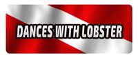 Makoroni - DANCES WITH LOBSTER Scuba Diving Car Laptop Wall Sticker