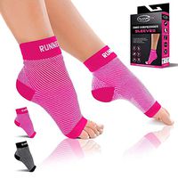 Plantar Fasciitis Socks with Arch Support - Compression Foot Sleeves for Men & Women, Achilles Tendonitis Pain Relief, Better than Night Splint Brace, Ankle Support, Heel Spurs, Eases Swelling