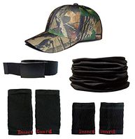 InsectGuard Permethrin Treated Tick & Mosquitoes Insect Repellent Complete Package 1 (Black/Camo) Fits All Up to Adult Medium