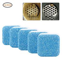 Cogihome 2/8/12Pcs Washing Machine Cleaner Triple Decontamination Capacity Washer Machine Cleaner Tablets Deep Cleaning Remover for Kitchen Bathroom Home