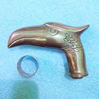 Humaira Nauticals Antique Brass Eagle Head Walking Stick Cane Handle Top By B