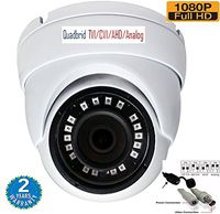 4 in 1 Outdoor/Indoor Weatherproof IP66 HD 2MP 1080p 2.8mm Dome Camera Over Coax, D-WDR HD CVI TVI AHD and Analog CCTV Eyeball Dome Camera