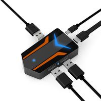 MiraScreen PUBG Mobile Game Controller, 4K 4-in-1 USB to HDMI Hub Adapter for Mouse and Keyboard Compatible with iOS Android Phone to TV Projector Display, Bluetooth Connection, Charging While Playing