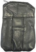 Eclipse Black Full Lamb Skin Cigarette Case Pouch, Coin Purse, Lighter Holder, 100s, 3202Z