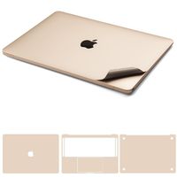 Leze - 4-in-1 Body Cover Protective Stickers Decals for New MacBook Pro 13-inch A1706&A1989 Laptop, With Touch Bar(Retina Display, 2016-2018 Released) - Gold