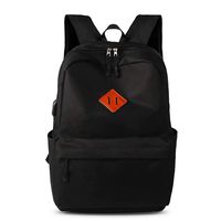 RUYEE Laptop School Backpack, Waterproof School Backpack With USB Charging Port For Men Women, Lightweight Fashion Travel Daypack College Student Rucksack Fits 14-inch Computer/Macbook Black