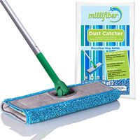 Reusable Mop Pads Fit Swiffer Sweeper - Washable Reusable Microfiber Mop Pads Use as Wet Refills & Dry Refills - 2 Pack
