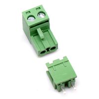 20 Set 2-Pin 5.08mm Pitch Male Female PCB Screw Terminal Block