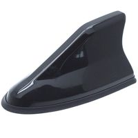 AUTUT Plastic Shark Fin Shape Car Roof Radio Antenna with Adhesive Base, Black
