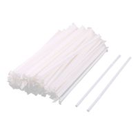 uxcell PP Household Kitchen Drinking Coffee Milk Tea Water Disposable Straws 100pcs White