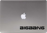 Text Bigbang Kpop Vinyl Decal Sticker for Computer Macbook Laptop Ipad Electronics Home Window Custom Walls Cars Trucks Motorcycle Automobile and More (BLACK)
